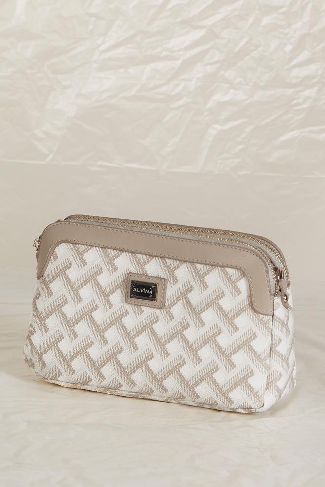 Vêtements hijab BLANC ALVINA SAC À MOTIFS 713 - ALVİNA