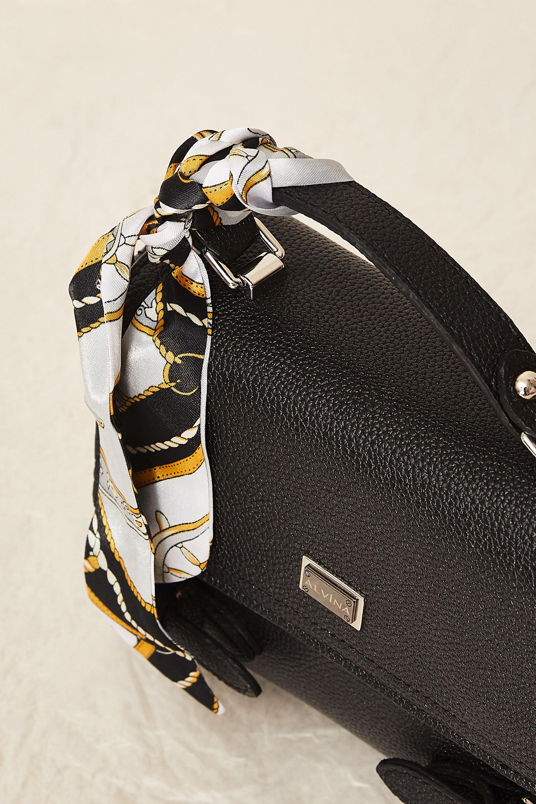 Vêtements hijab NOIR ALVINA SAC À MAIN AVEC ÉCHARPE 0719