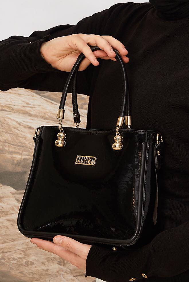 Vêtements hijab NOIR ALVINA SAC EN SIMILICUIR 812 - ALVİNA