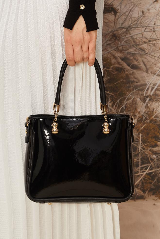 Vêtements hijab NOIR ALVINA SAC EN SIMILICUIR 812 - ALVİNA