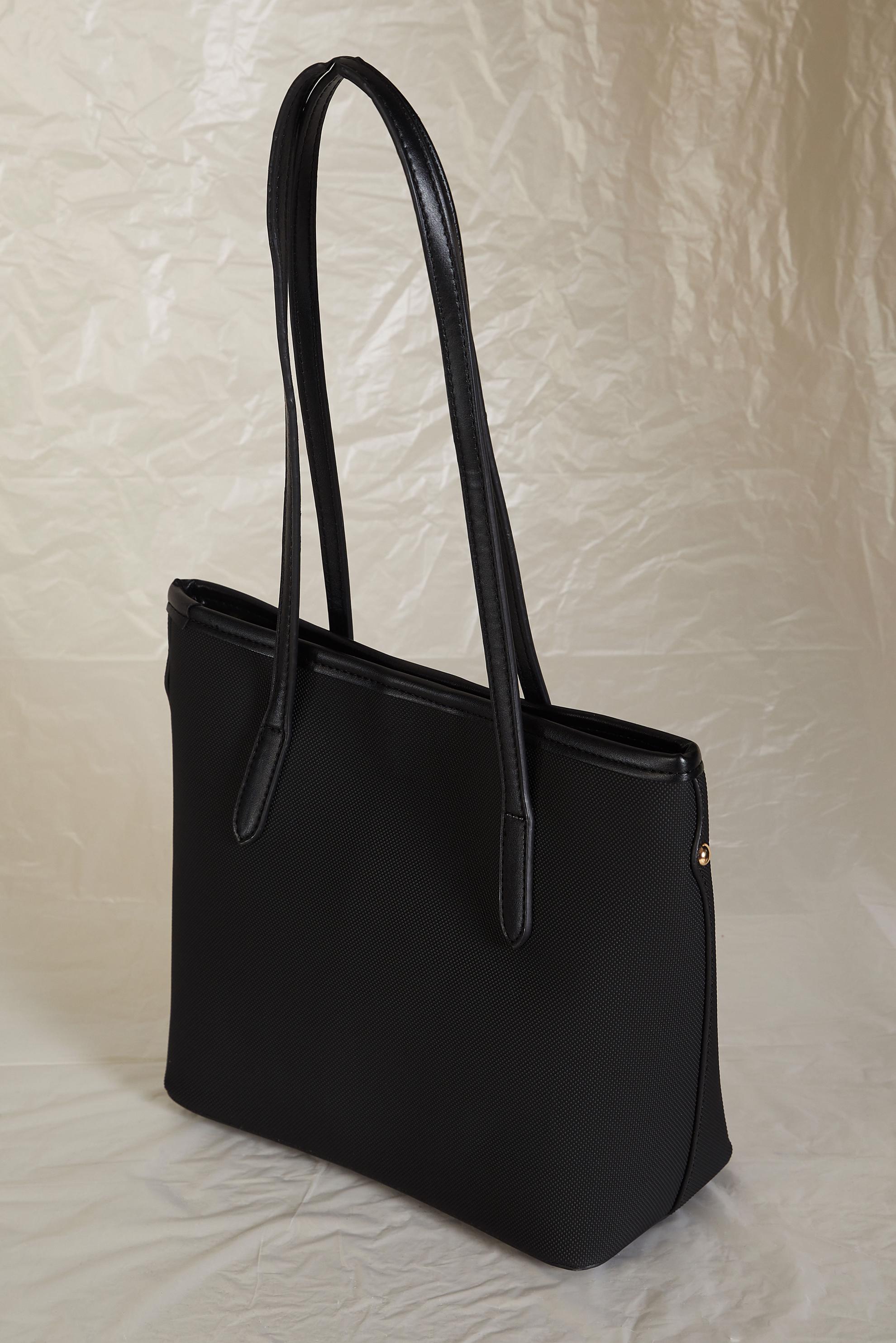 Tesettür giyim SİYAH ALVİNA SUNİ DERİ TOTE ÇANTA 824