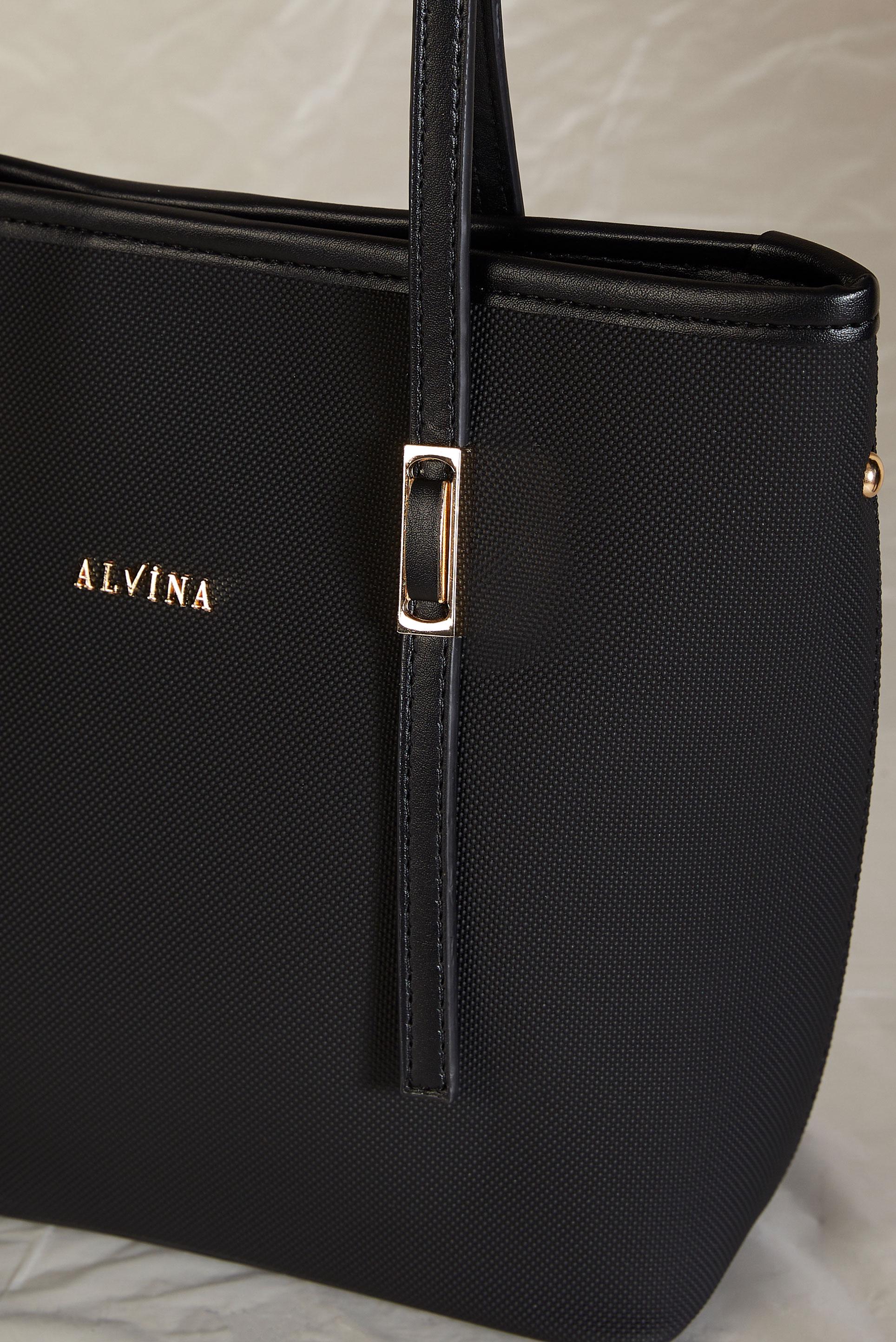 Tesettür giyim SİYAH ALVİNA SUNİ DERİ TOTE ÇANTA 824