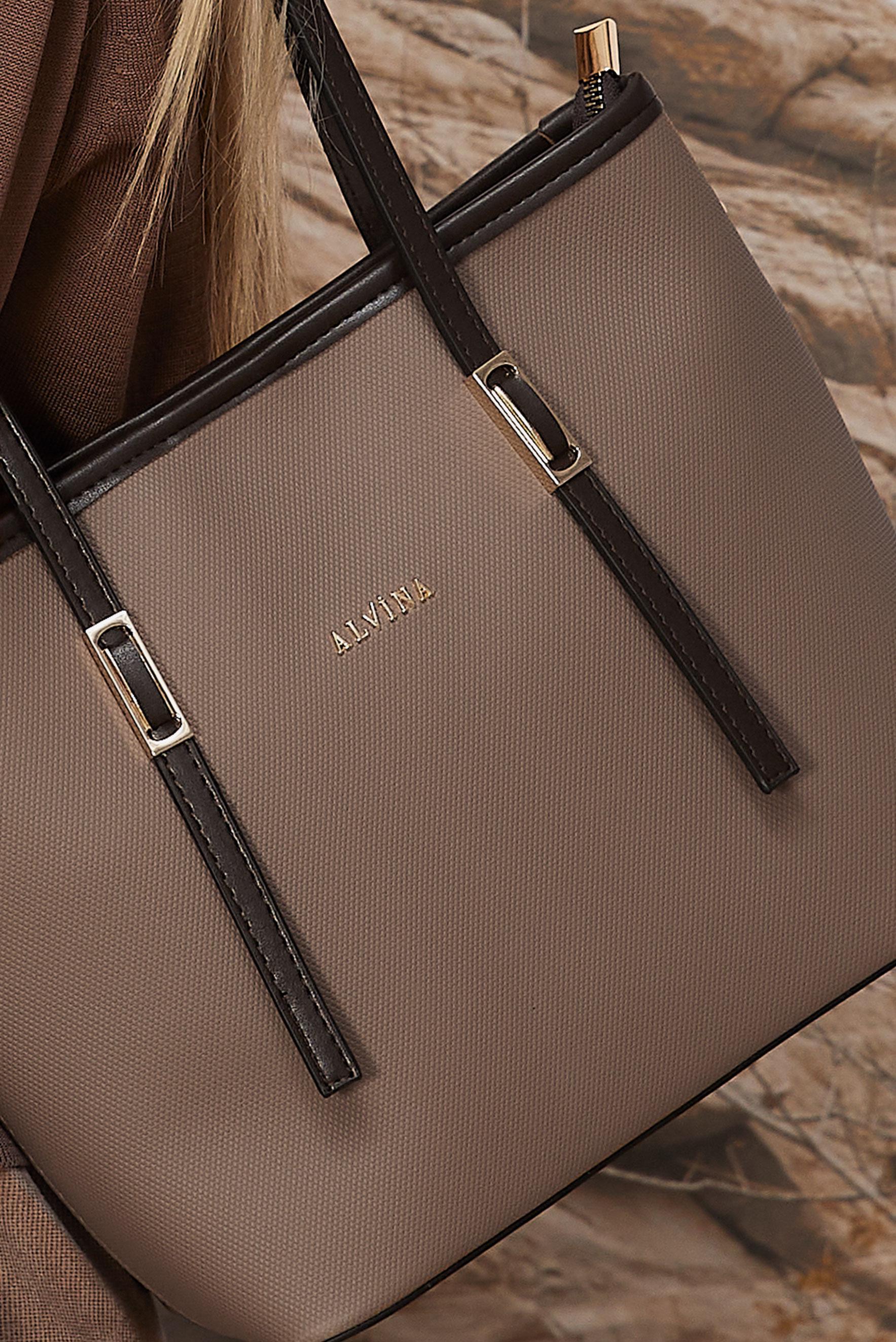 Vêtements hijab BRUN ALVINA SAC FOURRE-TOUT EN SIMILICUIR 824