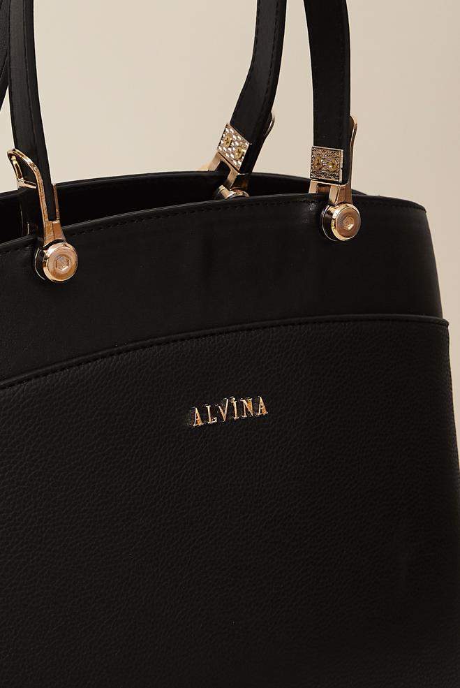 Vêtements hijab NOIR SAC ALVINA EN SIMILICUIR 832 - ALVİNA