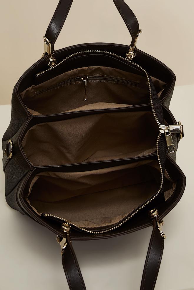 Vêtements hijab BRUN SAC ALVINA EN SIMILICUIR 832 - ALVİNA