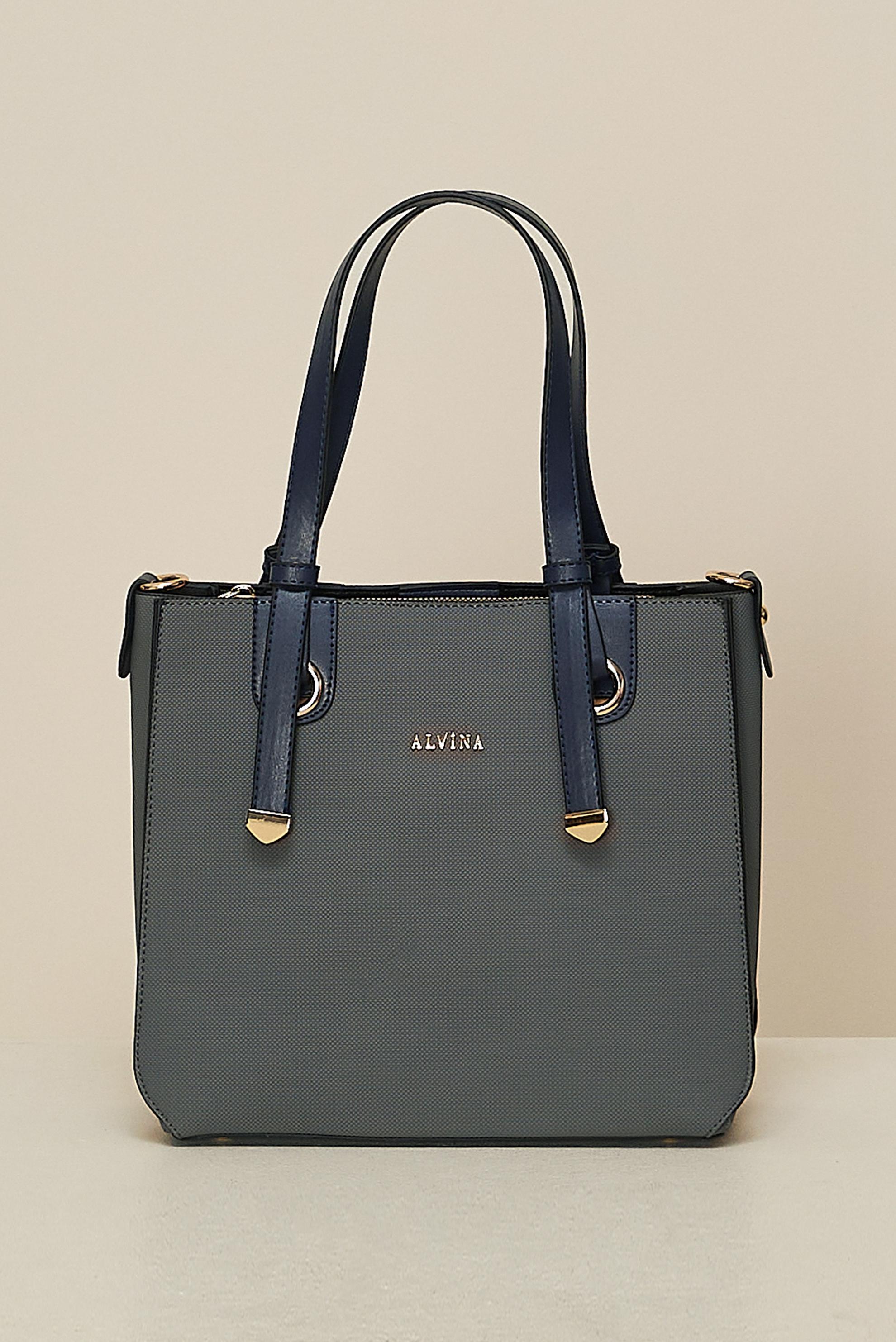 Tesettür giyim GRİ ALVİNA SUNİ DERİ OMUZ ÇANTASI 840