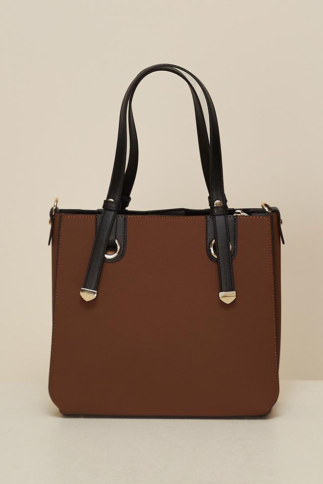 Tesettür giyim TABA ALVİNA SUNİ DERİ OMUZ ÇANTASI 840 - ALVİNA