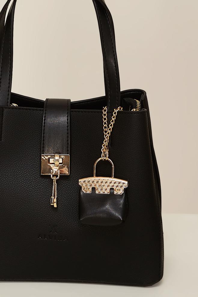 Hijab clothing BLACK ALVINA CHARM DETAILED BAG 900 - ALVİNA
