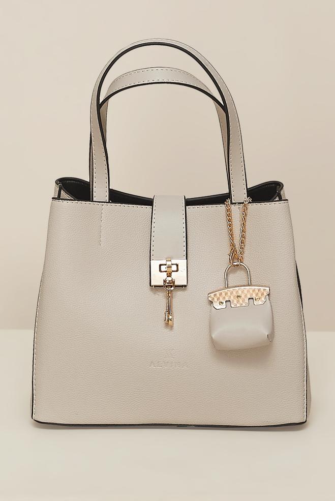 Hijab clothing WHITE ALVINA CHARM DETAILED BAG 900 - ALVİNA