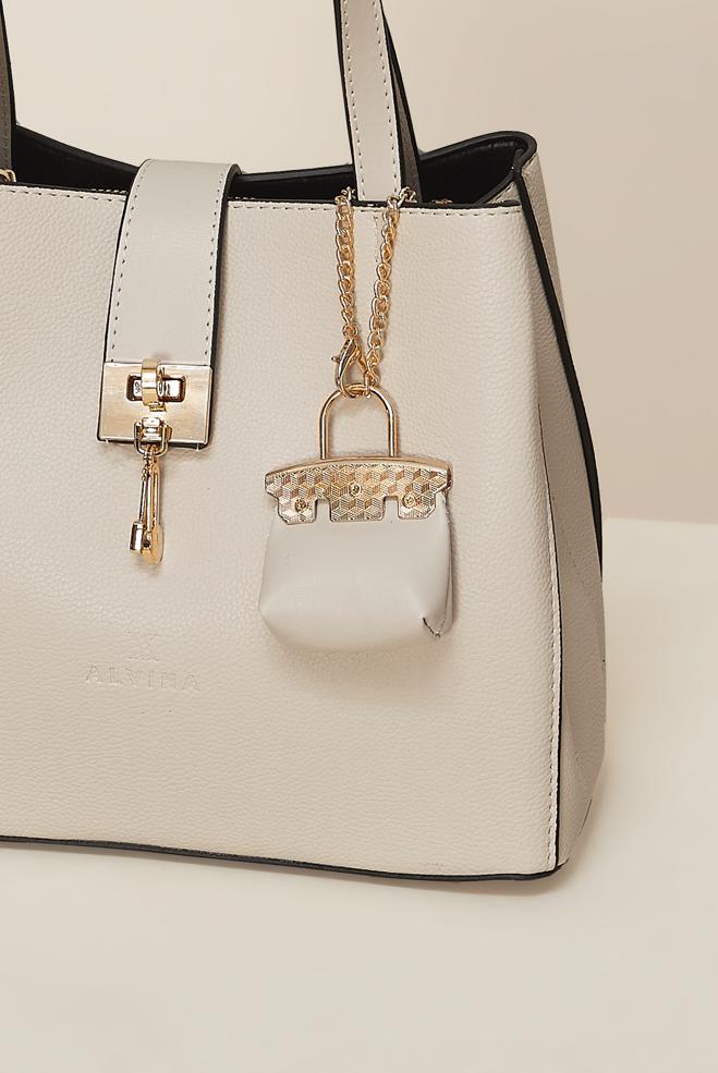 Hijab clothing WHITE ALVINA CHARM DETAILED BAG 900 - ALVİNA