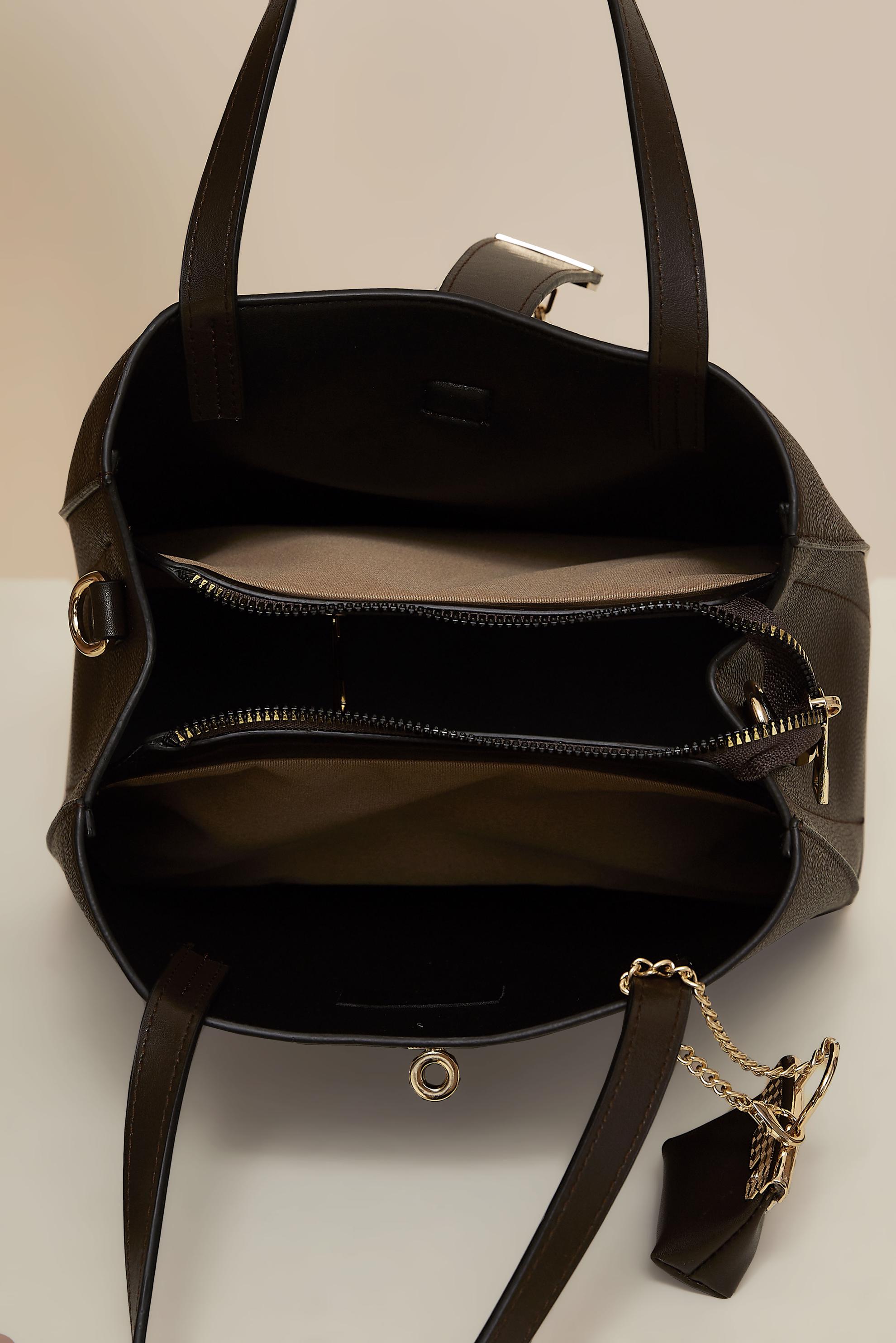 Hijab clothing BROWN ALVINA CHARM DETAILED BAG 900