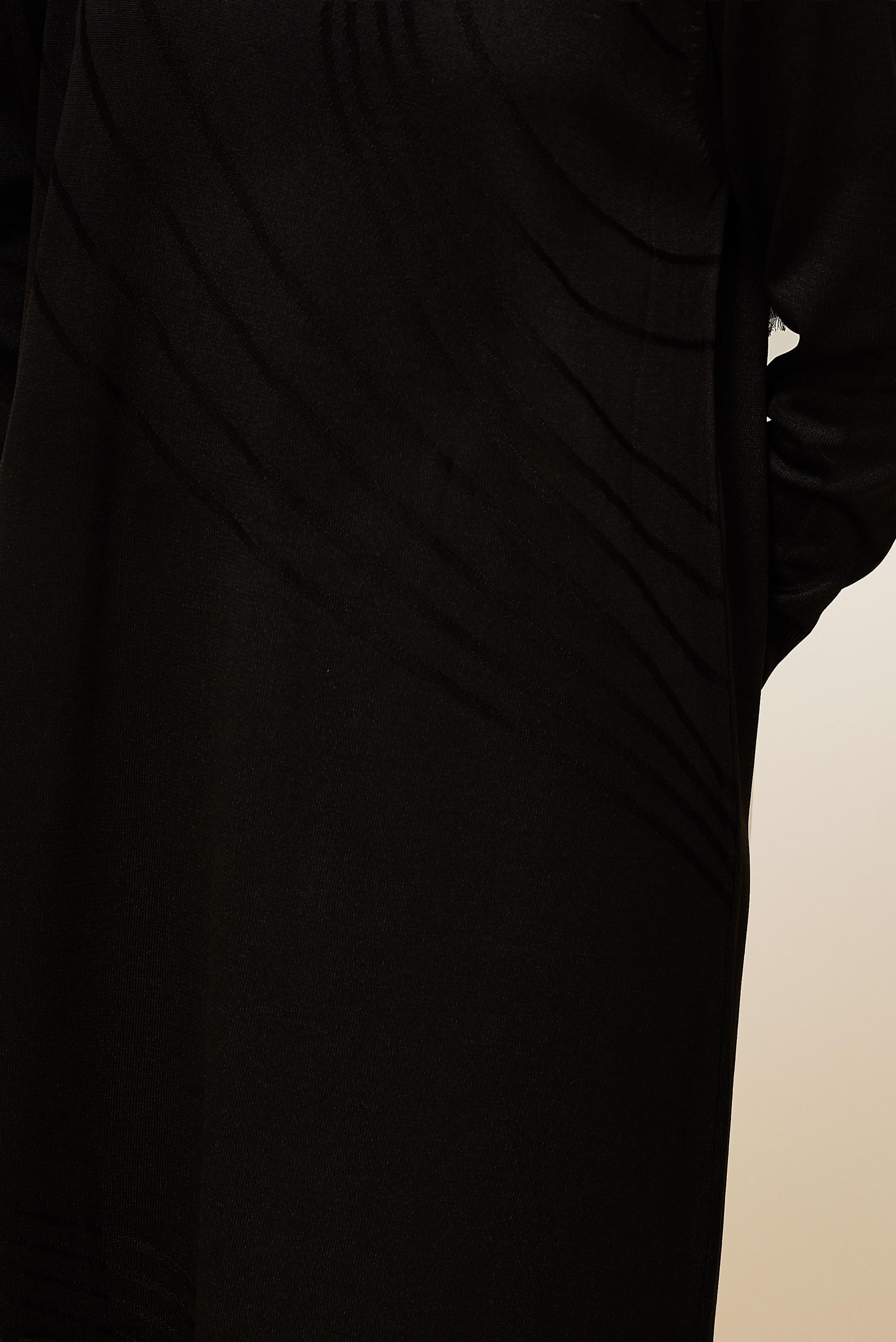 Tesettür giyim SİYAH TRİKO ELBİSE 45888