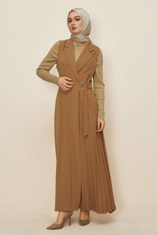 Tesettür giyim SARI 45942 VİRONA JİLE 38-46 TEK 42 - ALVİNA