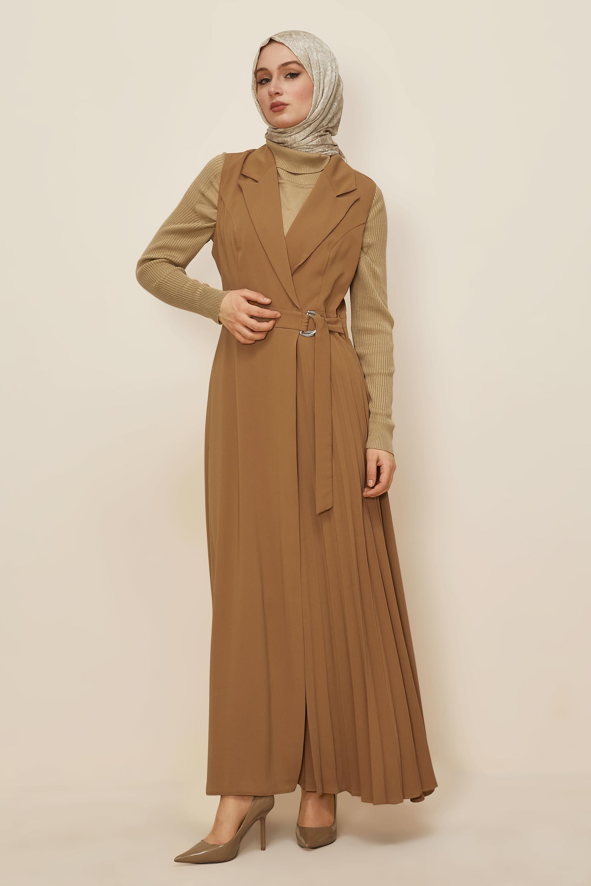 Tesettür giyim SARI 45942 VİRONA JİLE 38-46 TEK 42