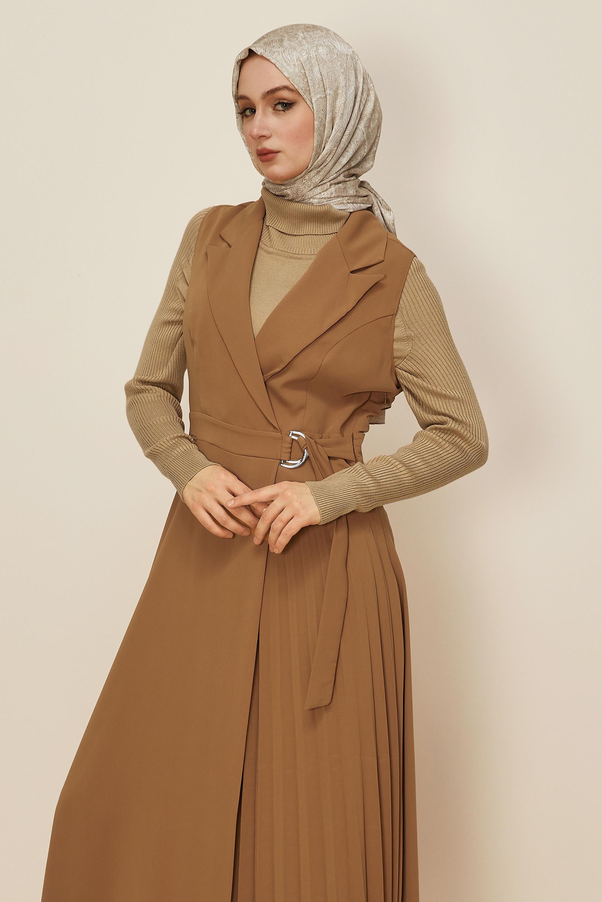 Tesettür giyim SARI 45942 VİRONA JİLE 38-46 TEK 42