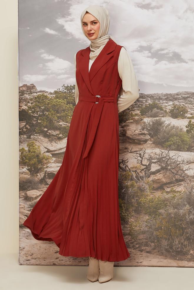 Tesettür giyim TURUNCU 45942 VİRONA JİLE 38-46 TEK 42 - ALVİNA