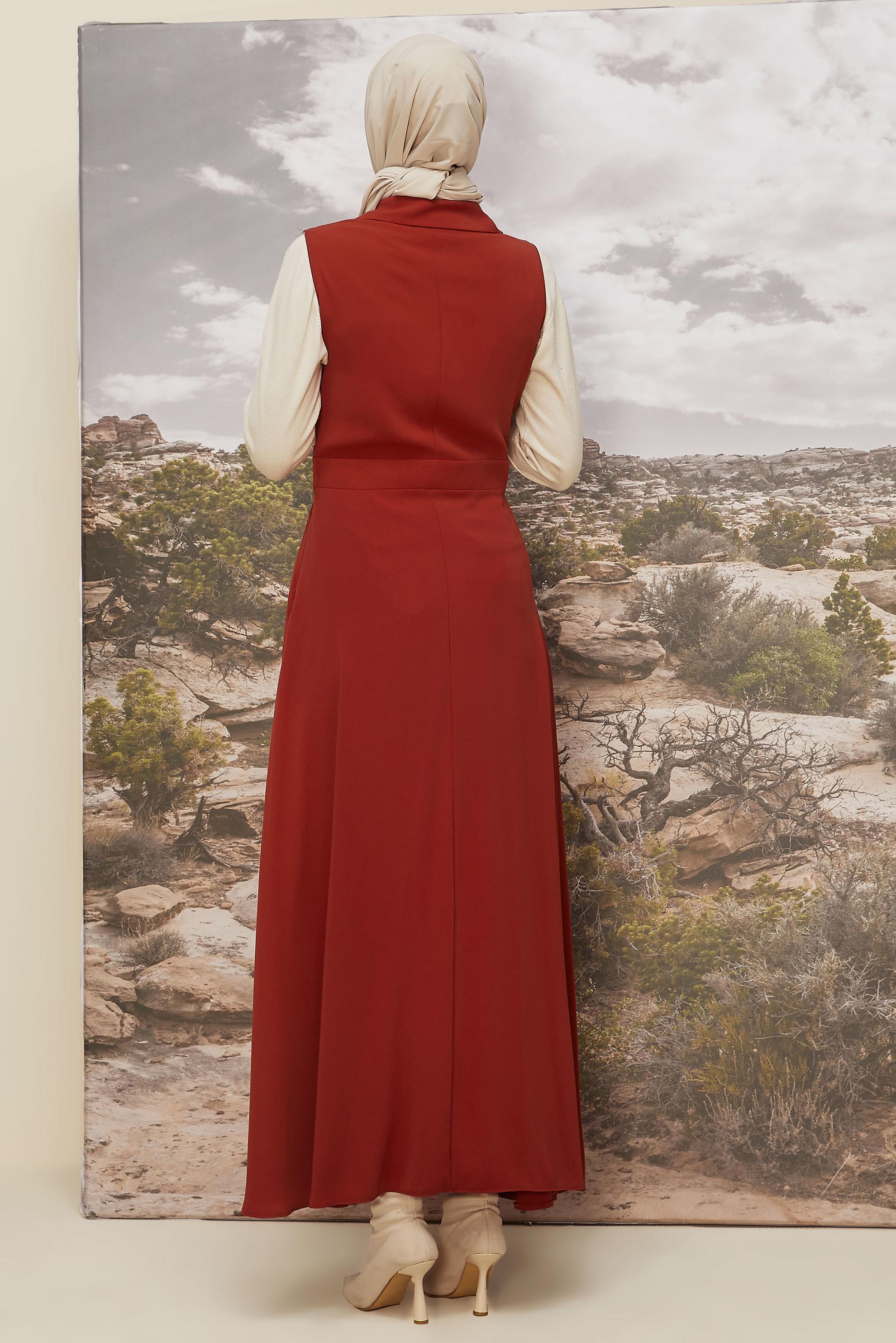 Tesettür giyim TURUNCU 45942 VİRONA JİLE 38-46 TEK 42