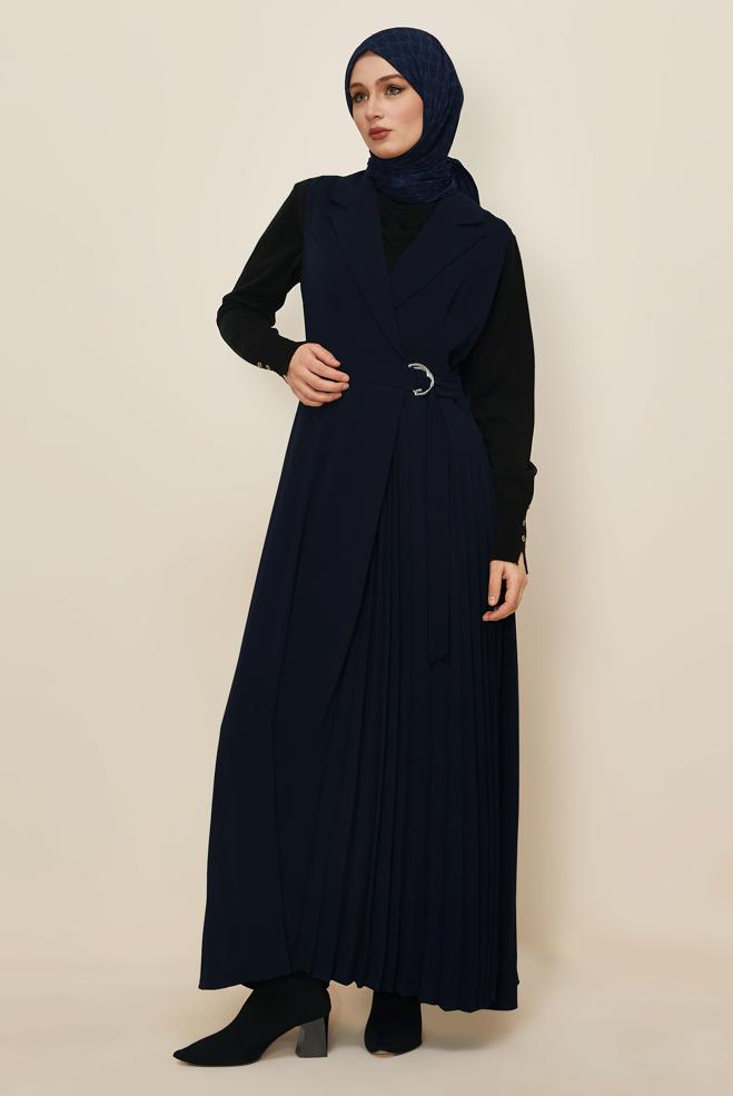 Tesettür giyim LACİVERT 45942 VİRONA JİLE 38-46 TEK 42 - ALVİNA