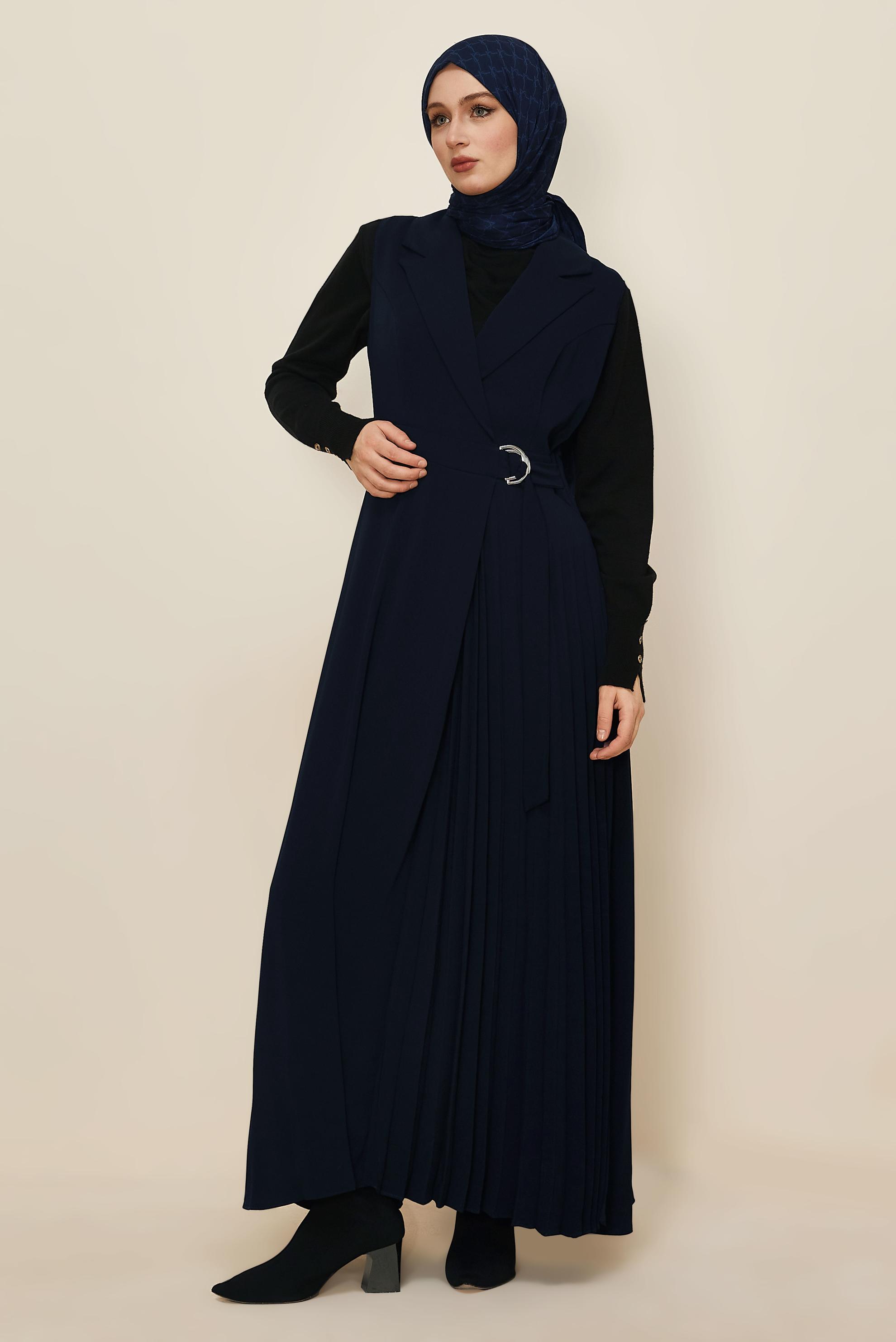 Tesettür giyim LACİVERT 45942 VİRONA JİLE 38-46 TEK 42