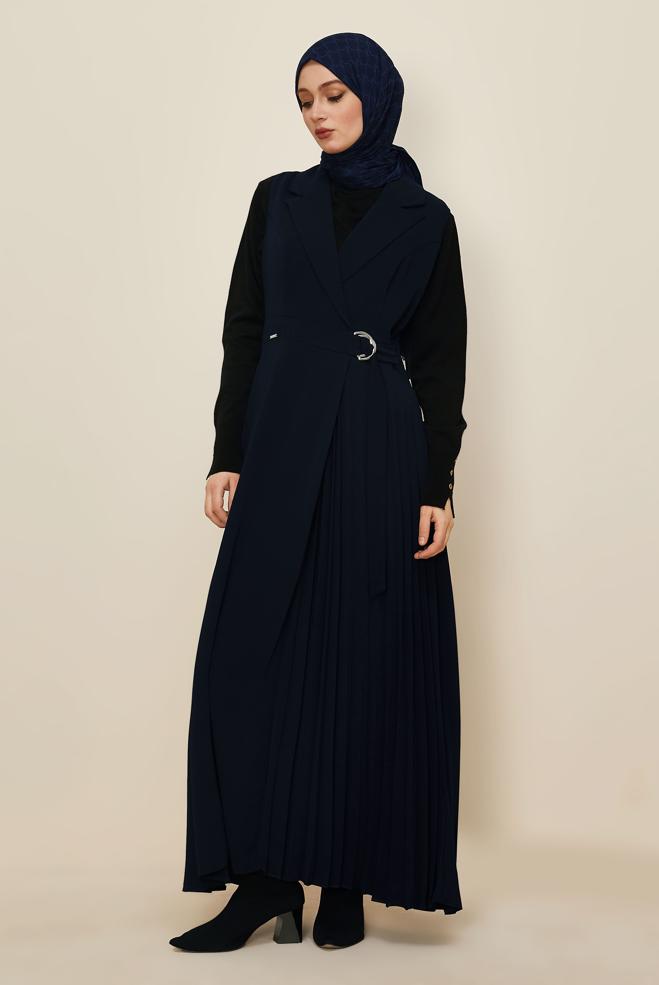 Tesettür giyim LACİVERT 45942 VİRONA JİLE 38-46 TEK 42 - ALVİNA