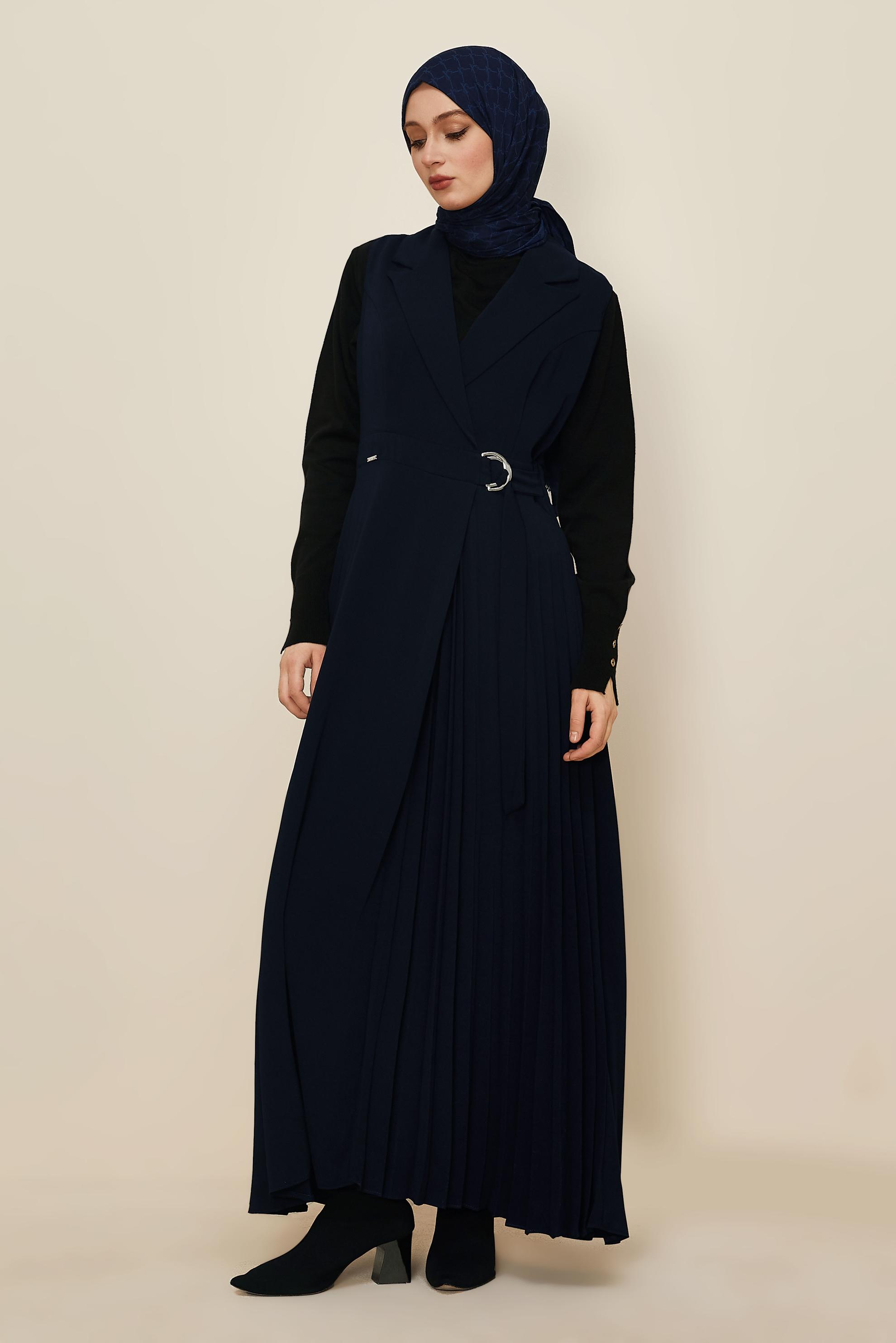 Tesettür giyim LACİVERT 45942 VİRONA JİLE 38-46 TEK 42