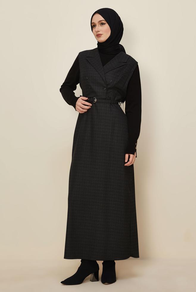 Tesettür giyim SİYAH 45954 NEW SANTİAGO JİLE 38-44 TEK 40 - ALVİNA