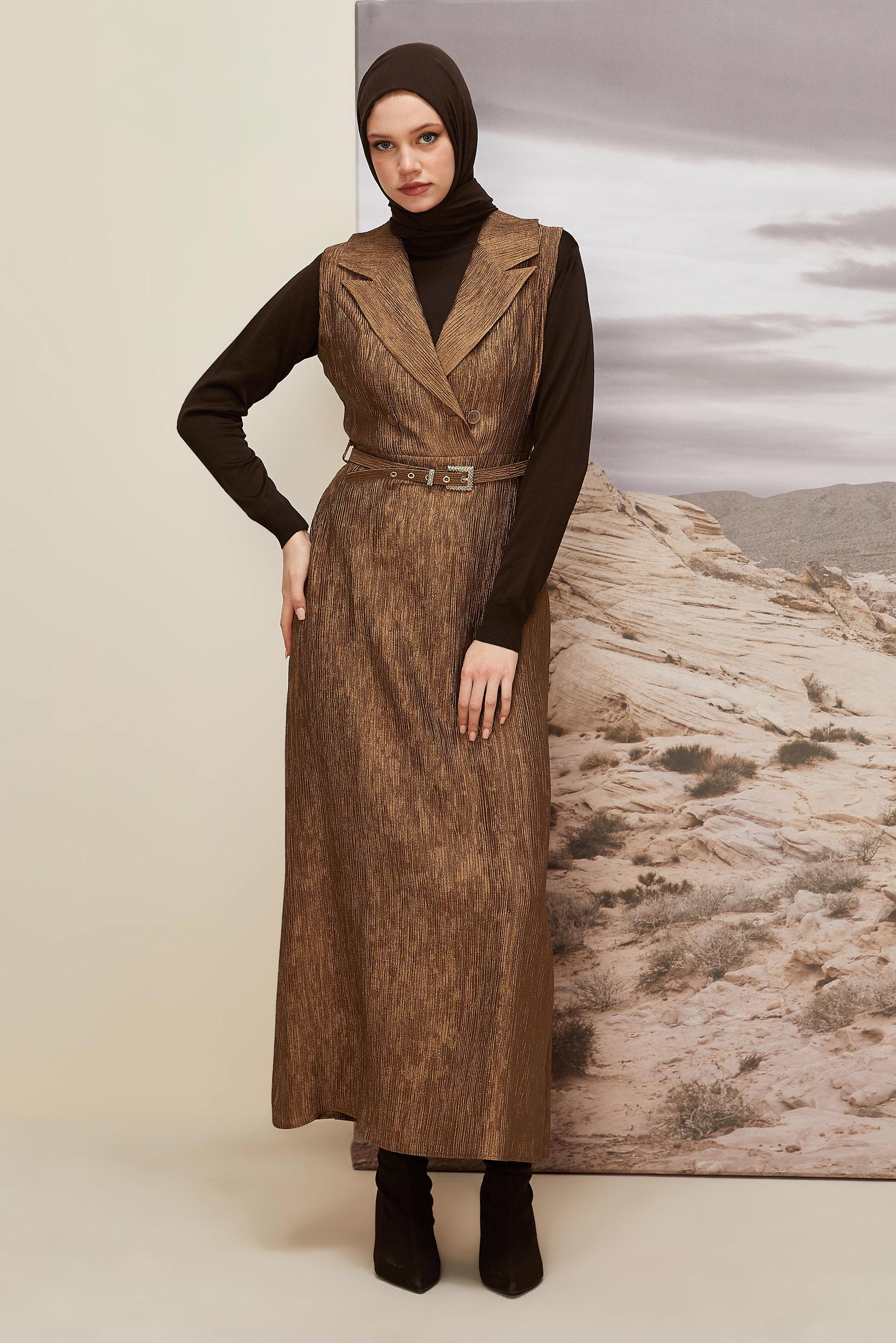 Hijab clothing BROWN 45956 NEW VALERİA JİLE 38-44