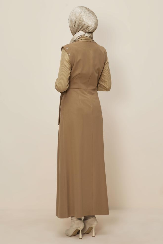 Tesettür giyim BEJ 46017 44102 JİLE 38-44 TEK40 - ALVİNA