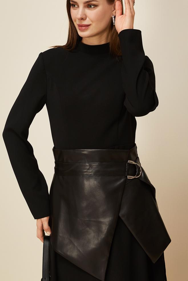 Tesettür giyim SİYAH 46031 12764 ELBİSE 38-42 - ALVİNA