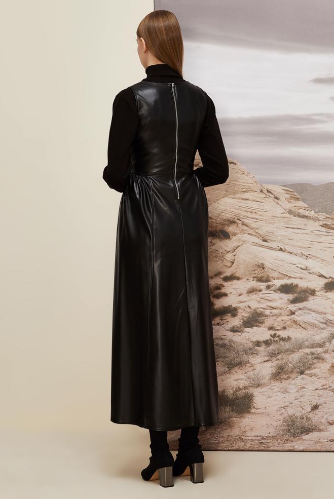 Hijab clothing BLACK 46092 ZARA DERİ JİLE 38-42 - ALVİNA