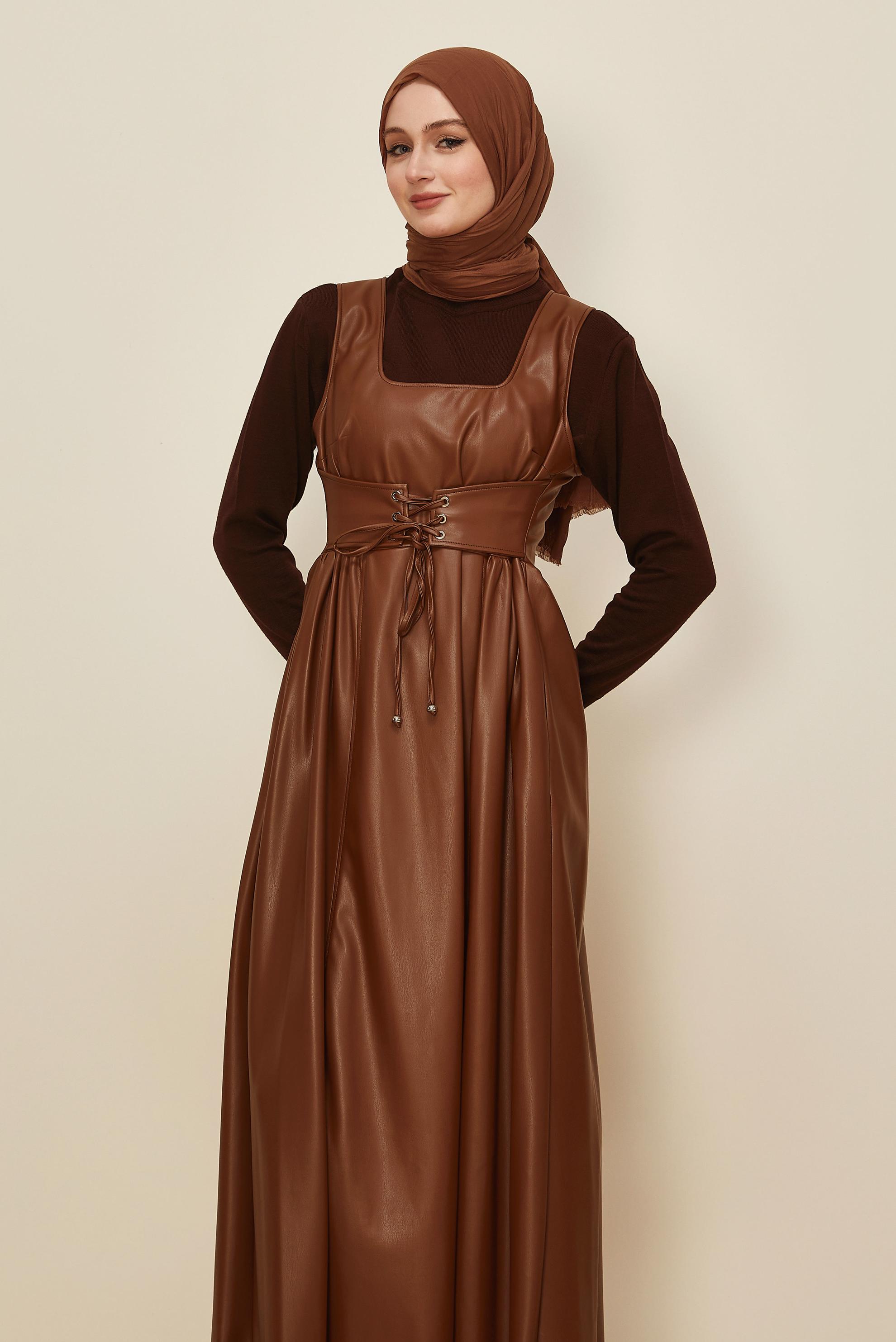 Hijab clothing TABA 46092 ZARA DERİ JİLE 38-42 TEK 40