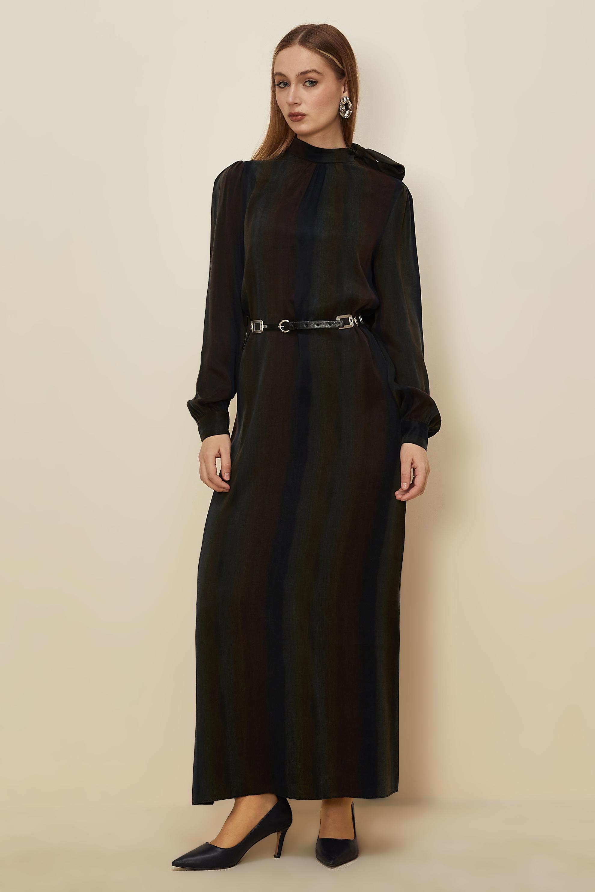 Hijab clothing BLACK 46105 CUPRO 2980 ELBİSE 38-46 TEK 40