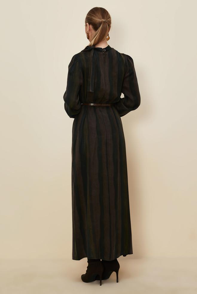 Hijab clothing BROWN 46105 CUPRO 2980 ELBİSE 38-46 TEK 40 - ALVİNA