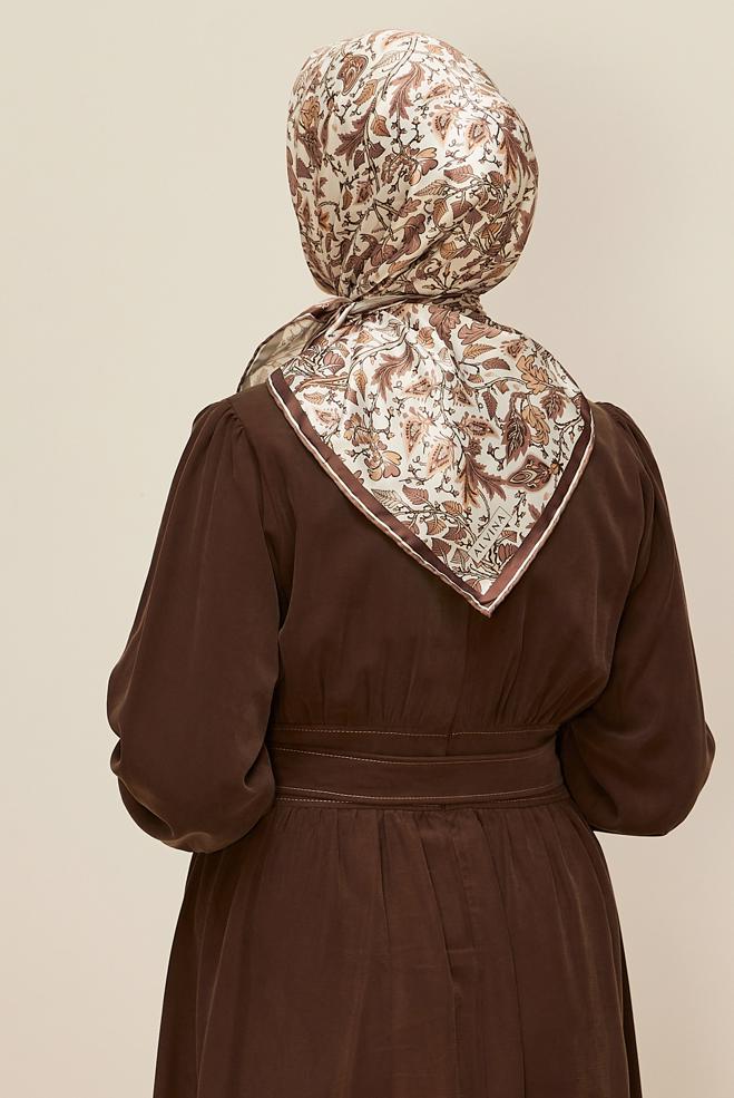 Vêtements hijab ROSE ÉCHARPE À MOTIFS ALVINA 10609 - ALVİNA