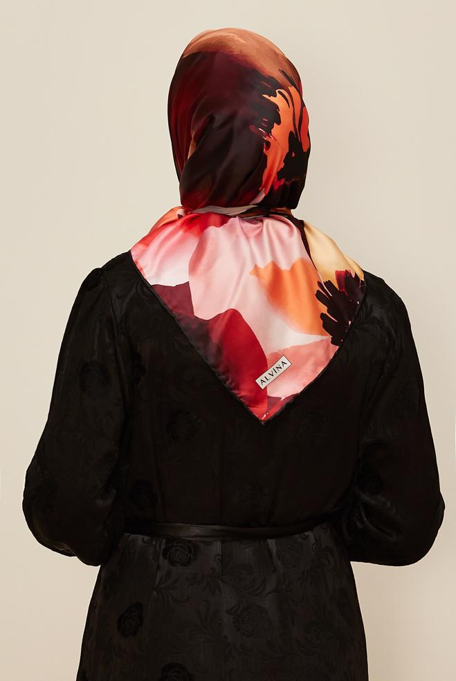 Vêtements hijab NOIR 10613 ALVİNA REYON EŞARPP (HNM) - ALVİNA