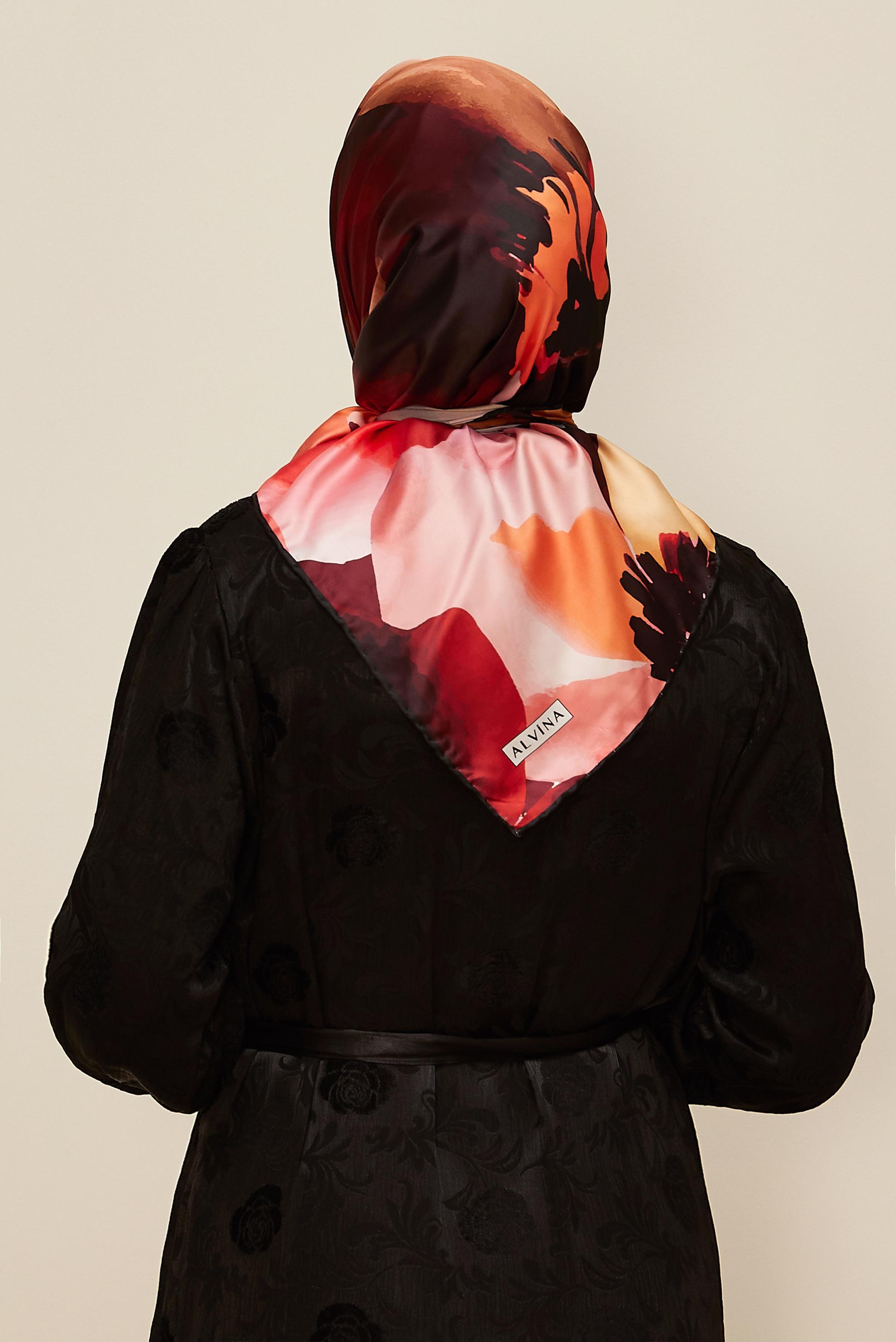 Vêtements hijab NOIR 10613 ALVİNA REYON EŞARPP (HNM)