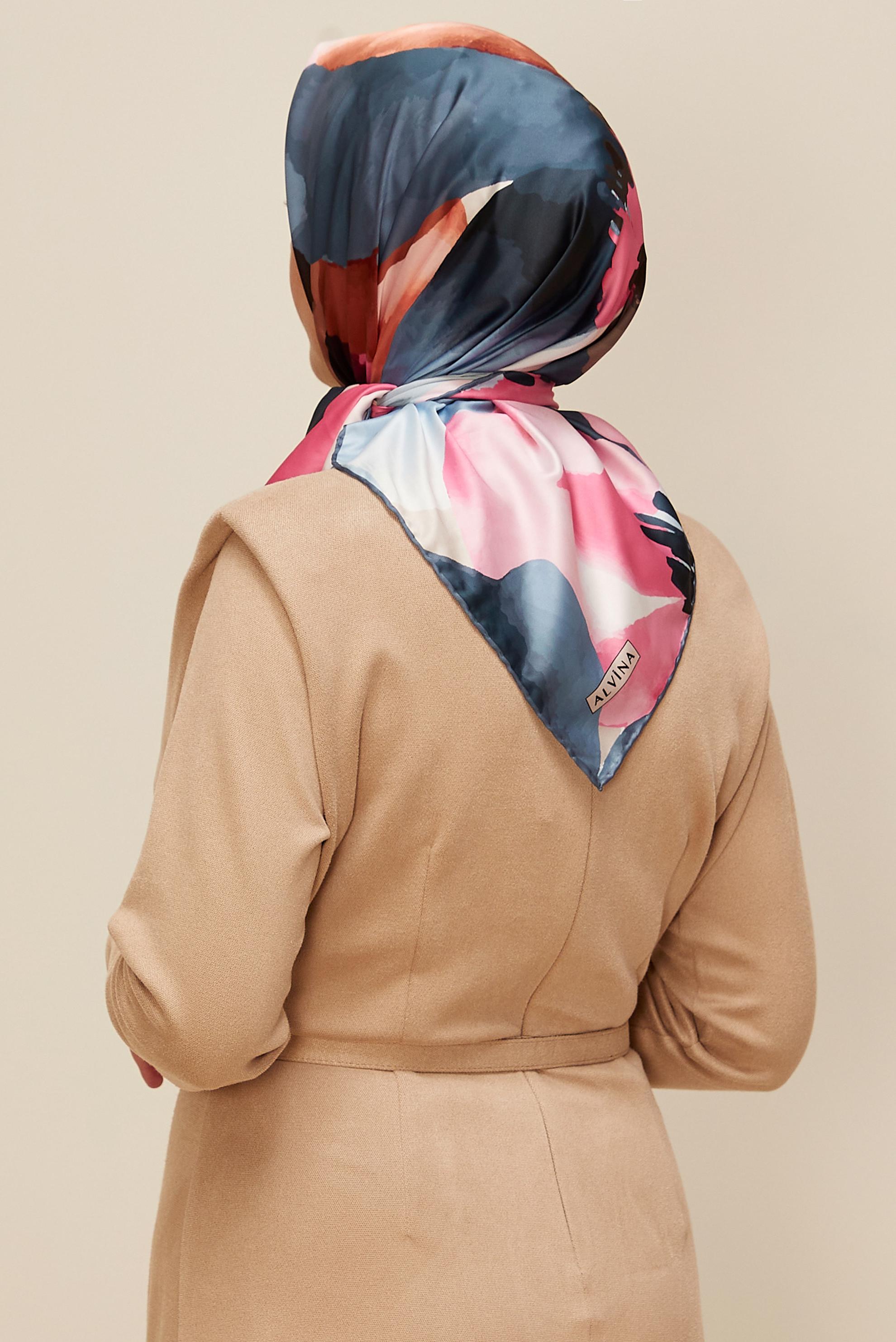 Vêtements hijab BLEU 10613 ALVİNA REYON EŞARPP (HNM)