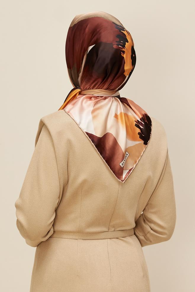 Vêtements hijab BEIGE 10613 ALVİNA REYON EŞARPP (HNM) - ALVİNA