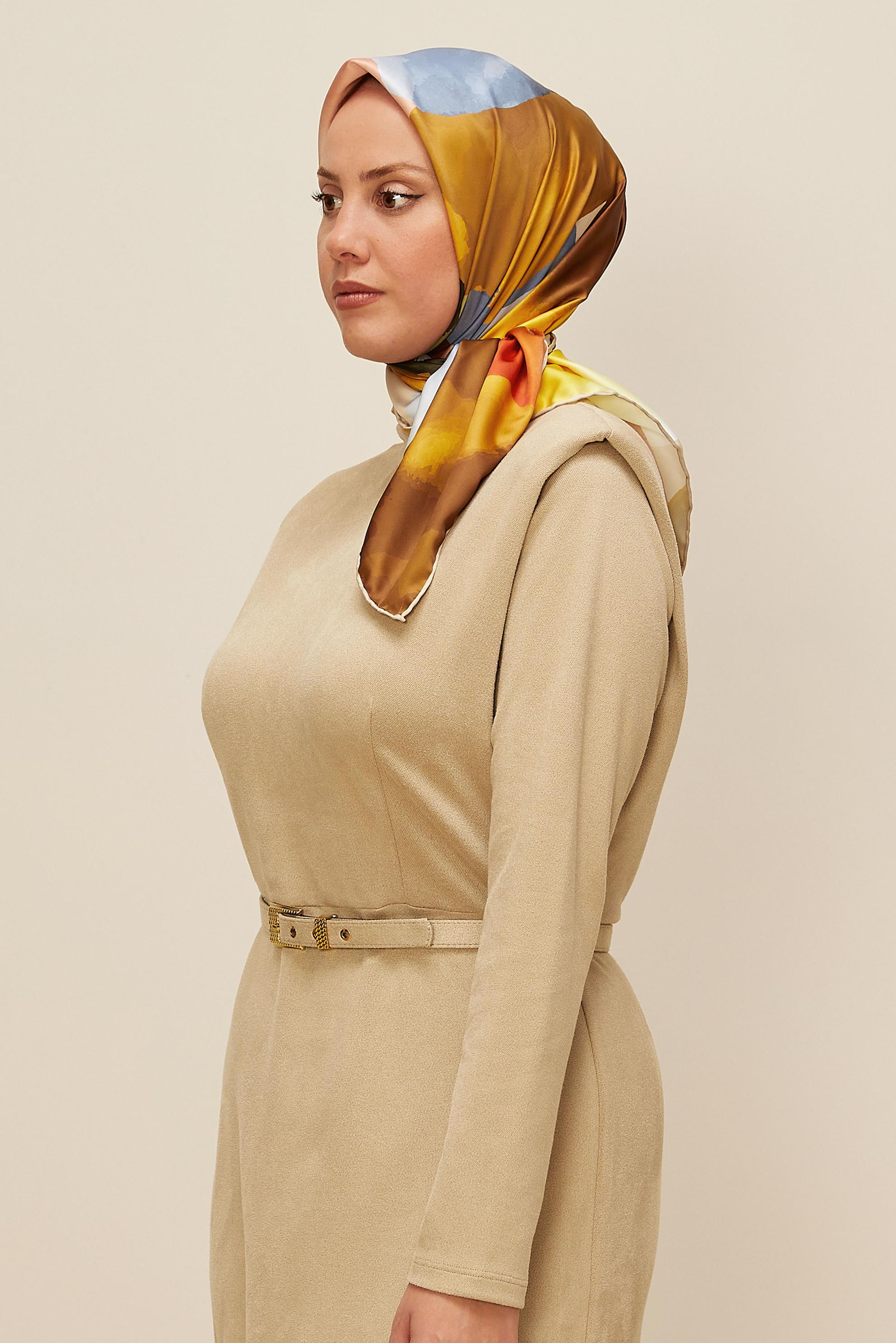Vêtements hijab BEIGE 10613 ALVİNA REYON EŞARPP (HNM)