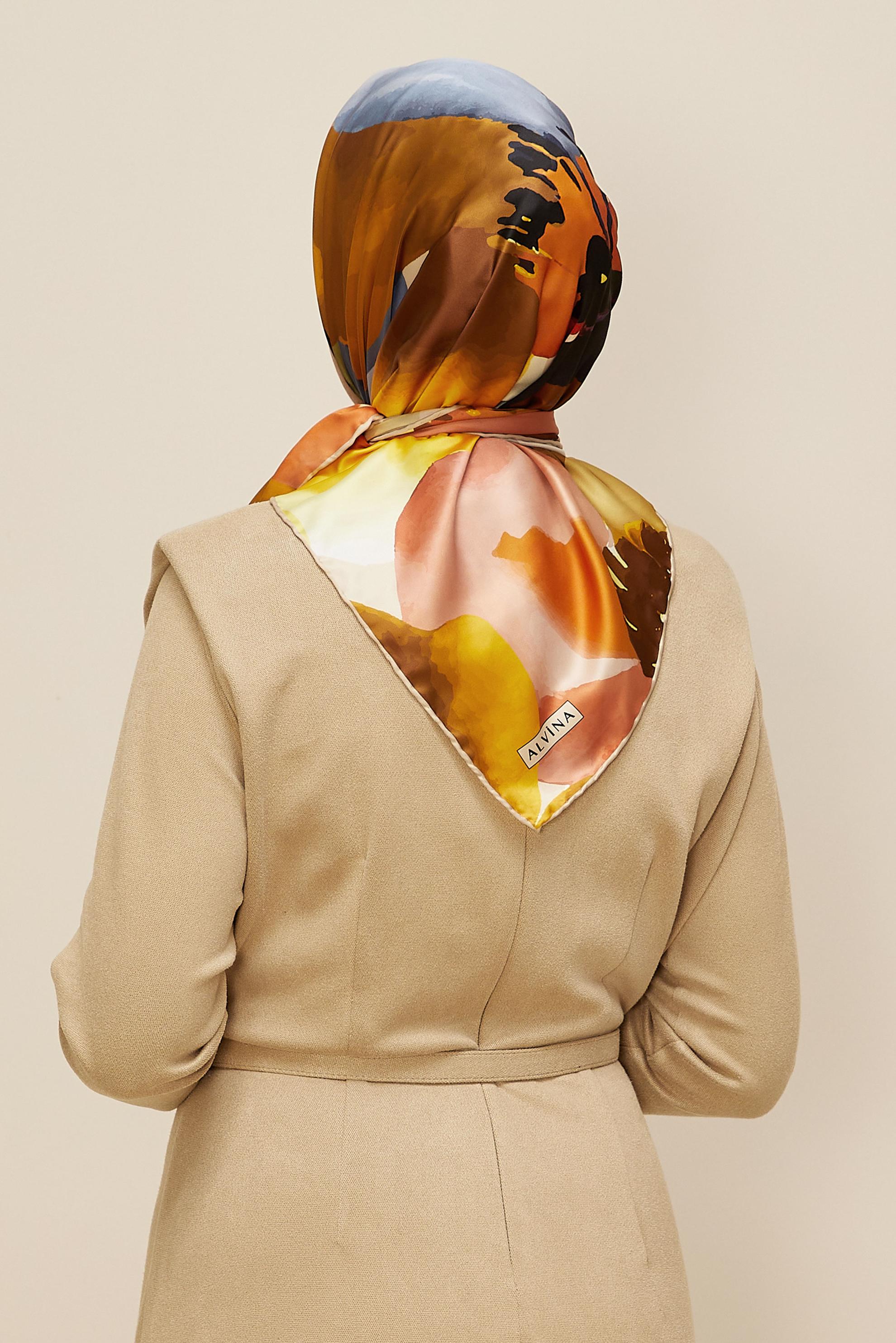 Vêtements hijab BEIGE 10613 ALVİNA REYON EŞARPP (HNM)