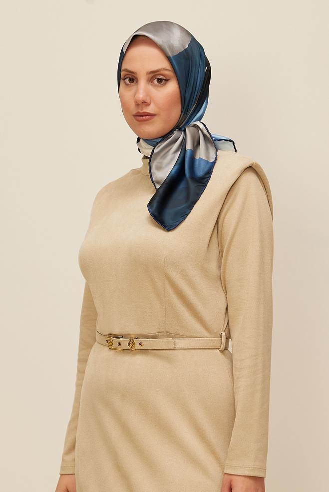 Vêtements hijab BLEU MARINE 10613 ALVİNA REYON EŞARPP (HNM) - ALVİNA