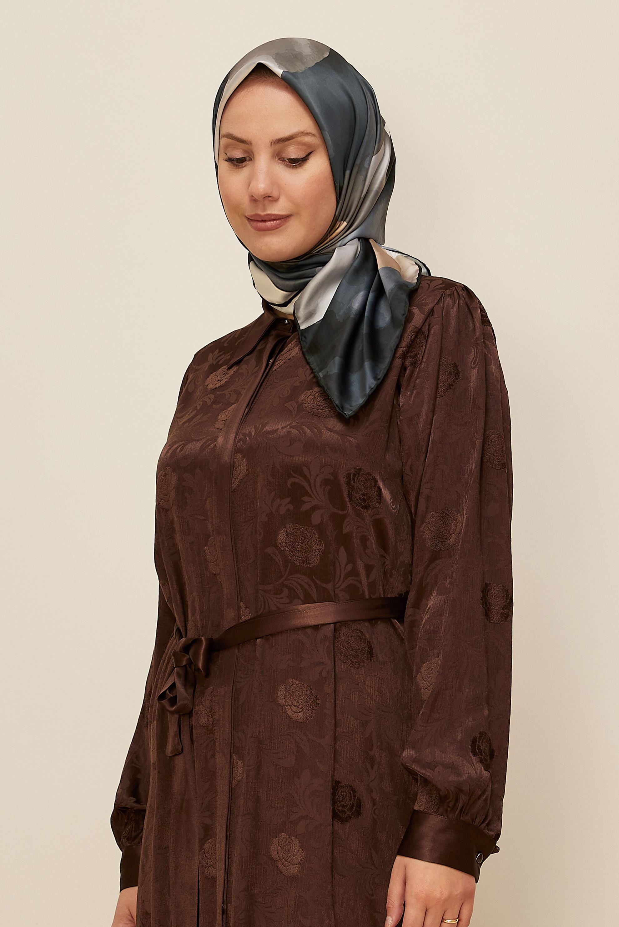 Vêtements hijab GRIS 10613 ALVİNA REYON EŞARPP (HNM)
