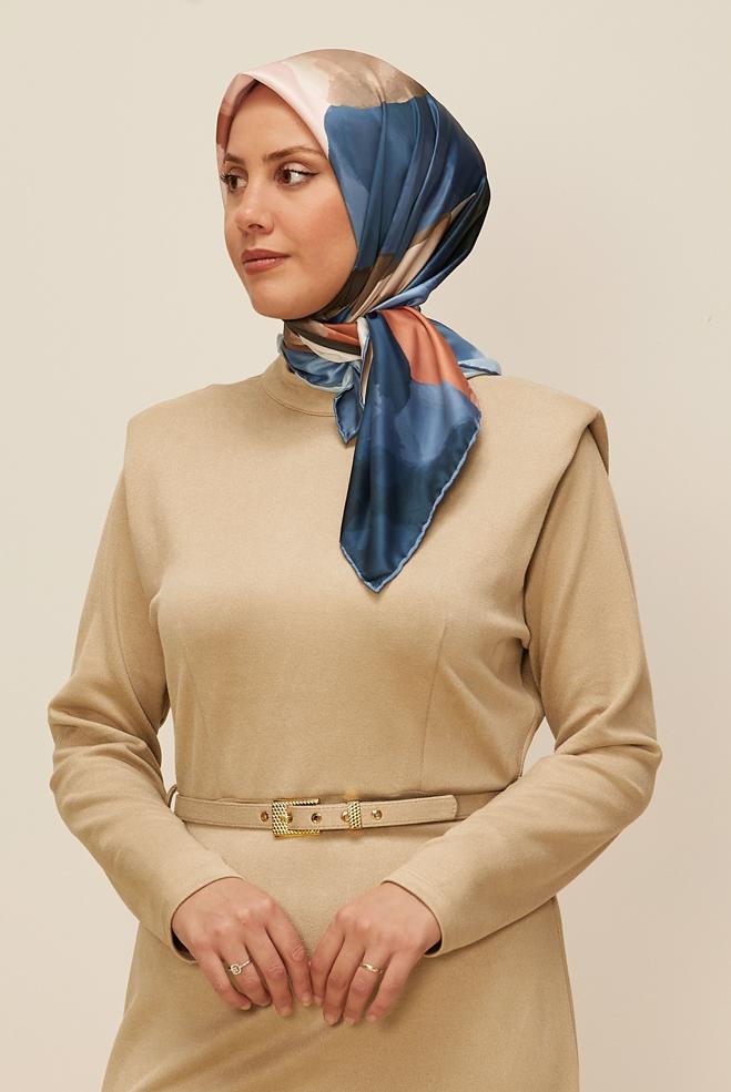 Vêtements hijab BLEU MARINE 10613 ALVİNA REYON EŞARPP (HNM) - ALVİNA