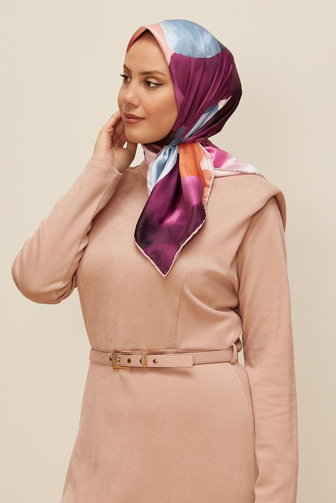 Vêtements hijab POUDRE 10613 ALVİNA REYON EŞARPP (HNM) - ALVİNA