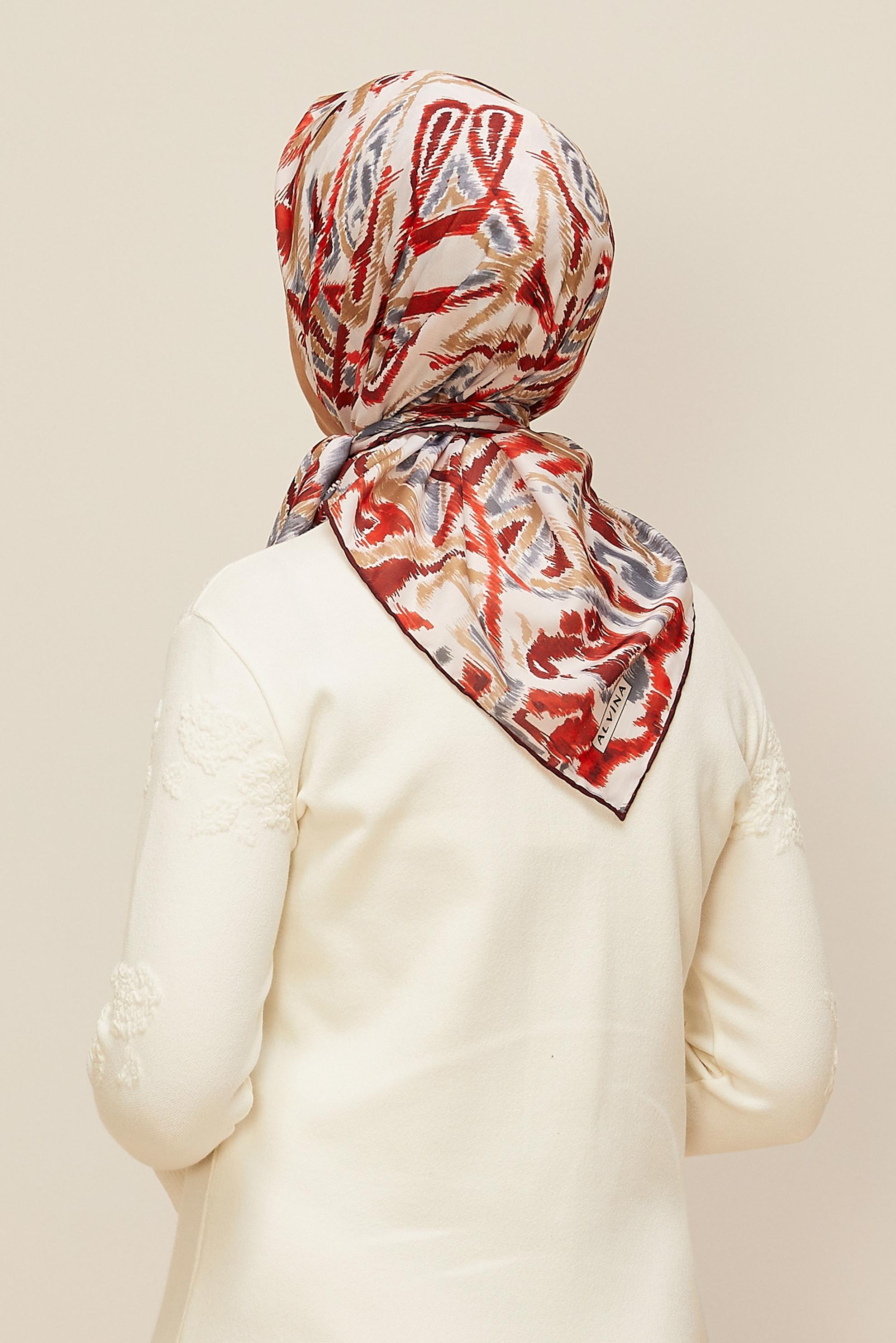 Vêtements hijab ROUGE 10866 ALVİNA SOFT EŞARPP (HNM)