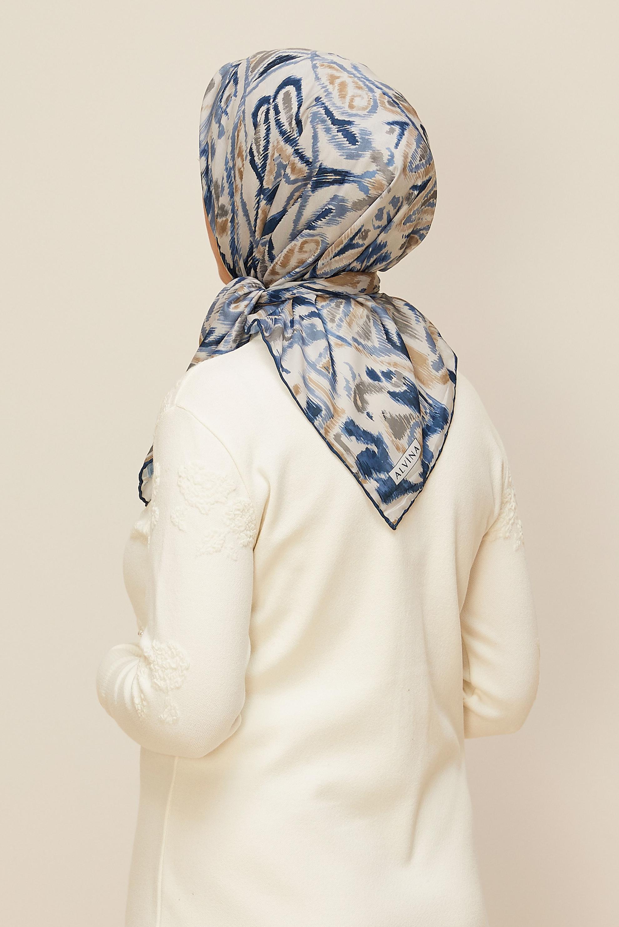 Vêtements hijab BLEU MARINE 10866 ALVİNA SOFT EŞARPP (HNM)