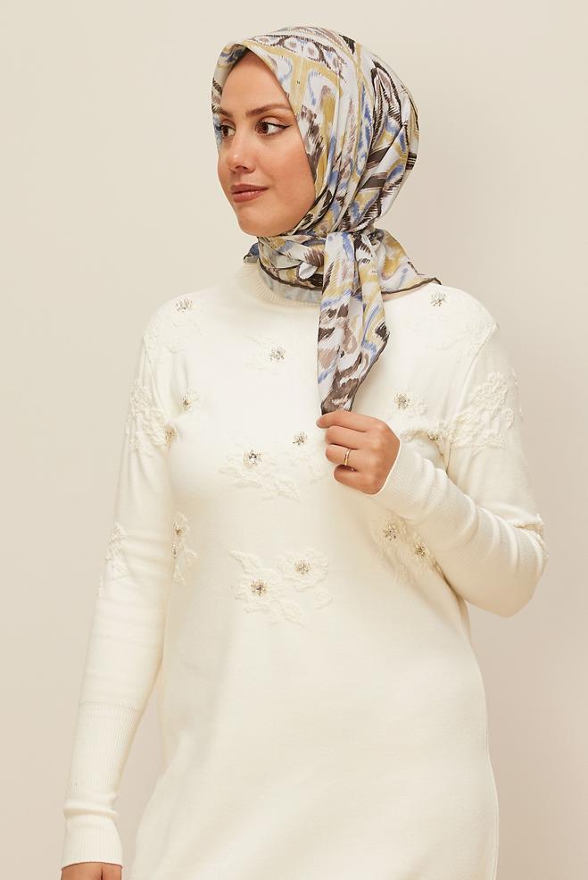 Vêtements hijab ROSE 10866 ALVİNA SOFT EŞARPP (HNM) - ALVİNA