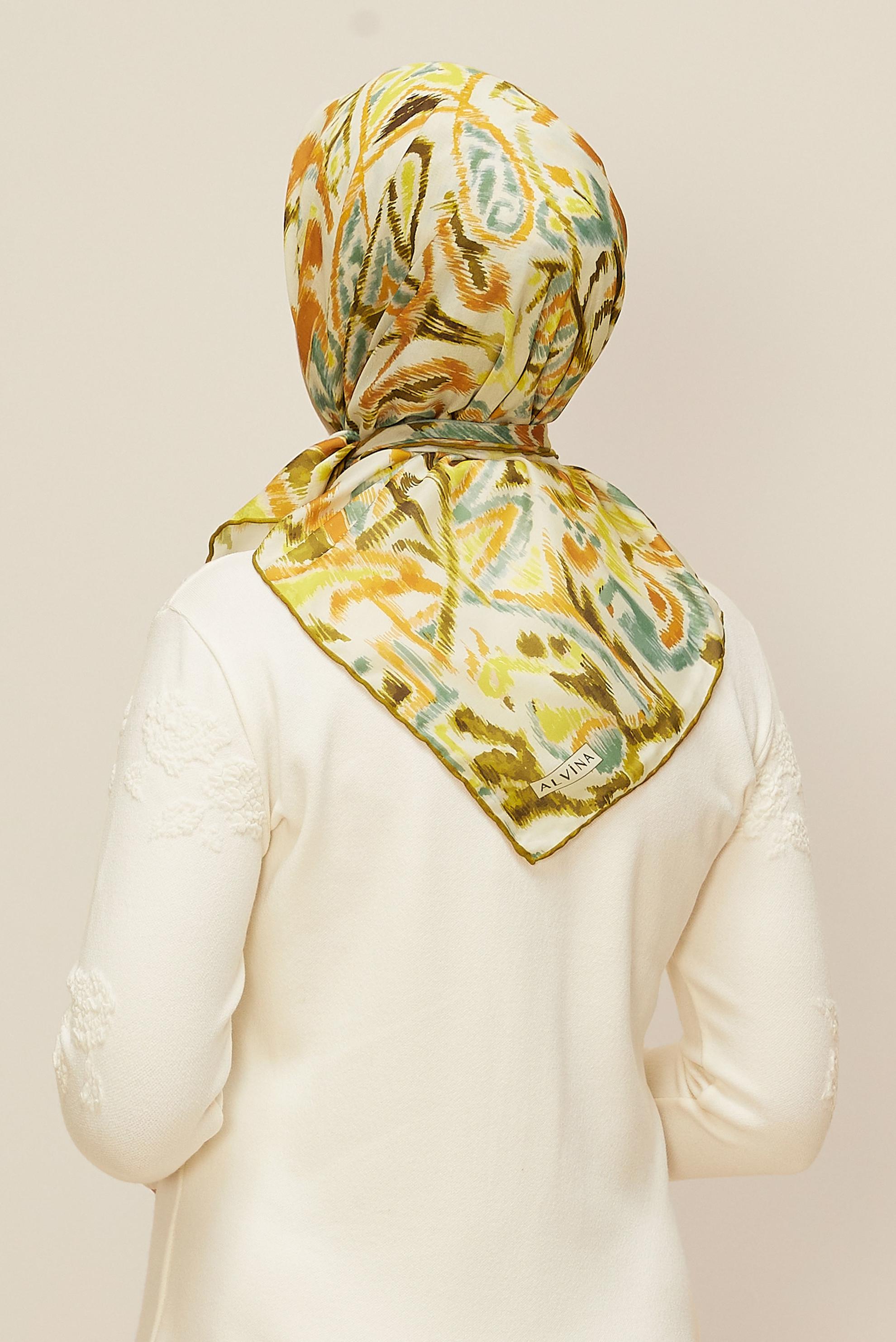 Vêtements hijab VERT 10866 ALVİNA SOFT EŞARPP (HNM)