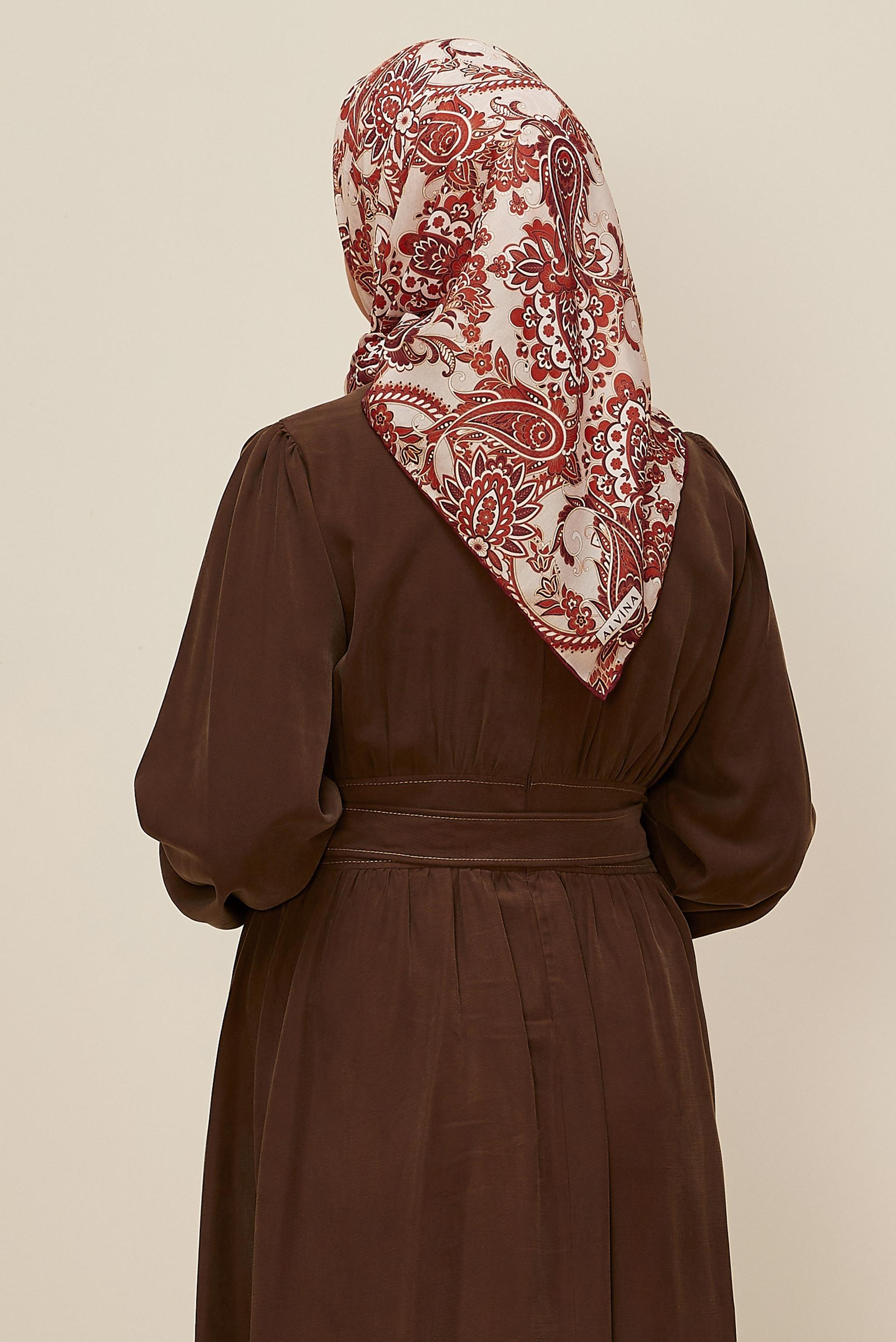 Hijab clothing RED ALVINA SCARF 10876