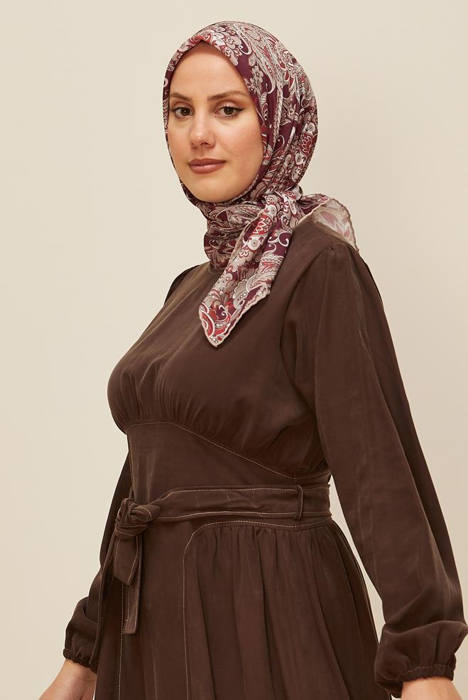 Vêtements hijab ROUGE BORDEAUX ÉCHARPE ALVINA 10876 - ALVİNA
